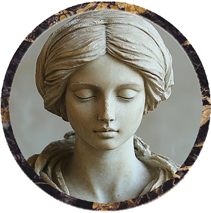 female-statue-head Statue of a woman's head with her eyes closed.